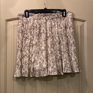 Snakeskin Mini Skirt